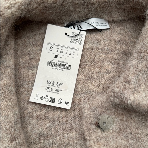 Zara sweater cardigan small - Picture 3 of 9